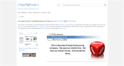 Desktop Screenshot of pipettipfinder.com