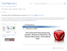 Tablet Screenshot of pipettipfinder.com